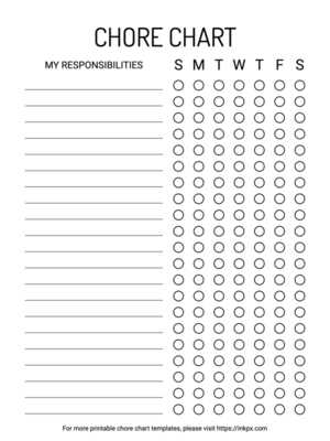 free editable printable chore charts for adults free editable printable chore charts for adults