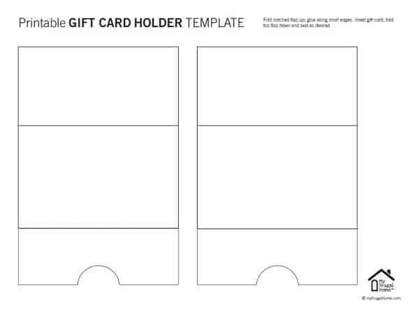 printable gift card holder