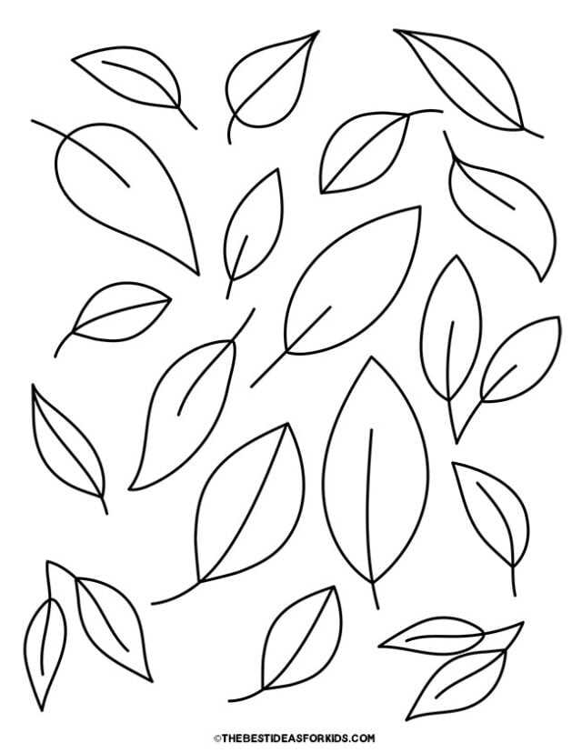 free printable coloring pages of leaves