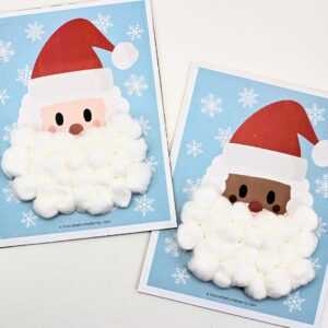 printable santa beard countdown