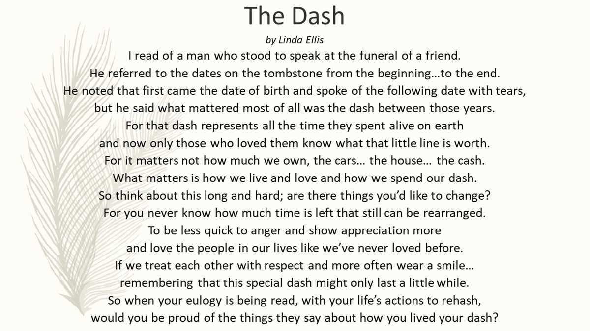 the poem the dash printable the poem the dash printable