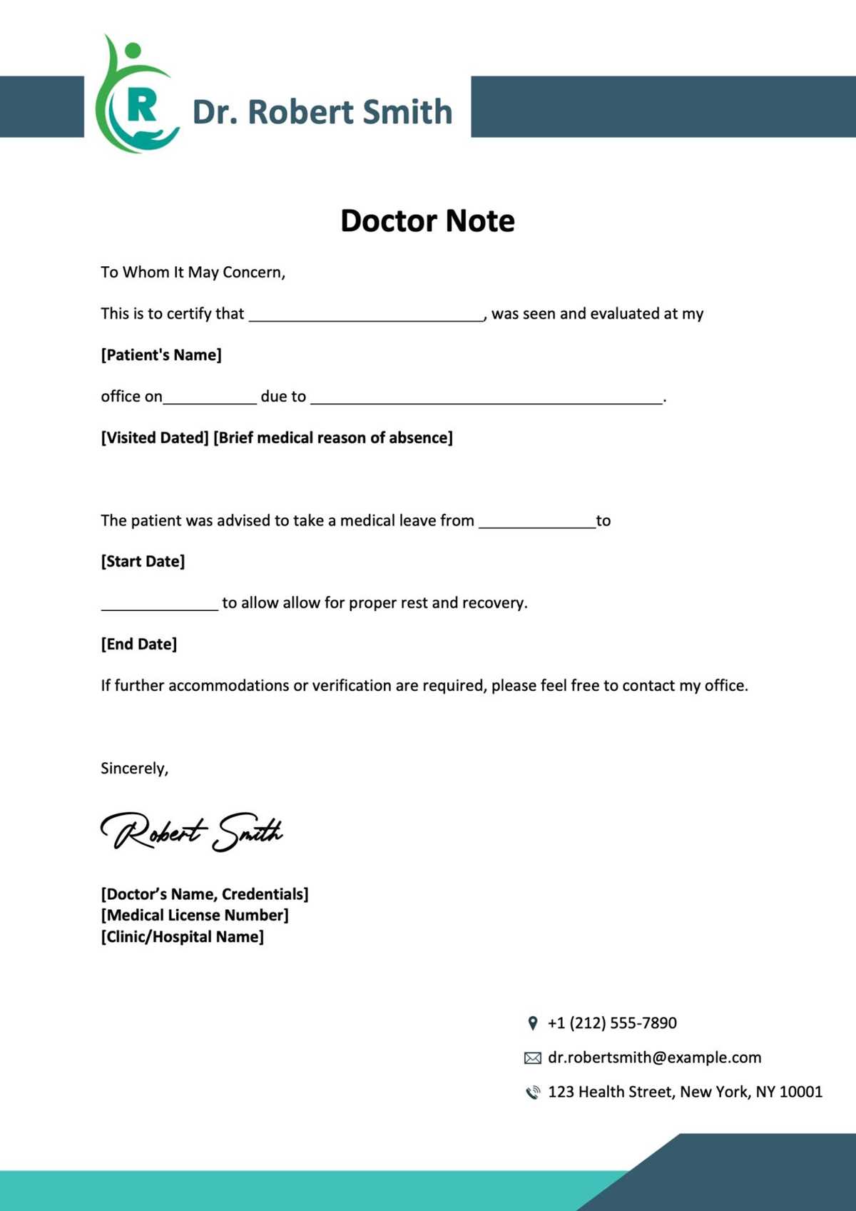 free printable dr note free printable dr note