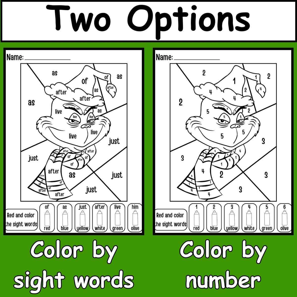 free printable grinch coloring pages