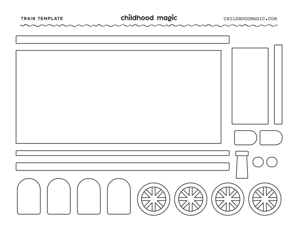 printable train template printable train template