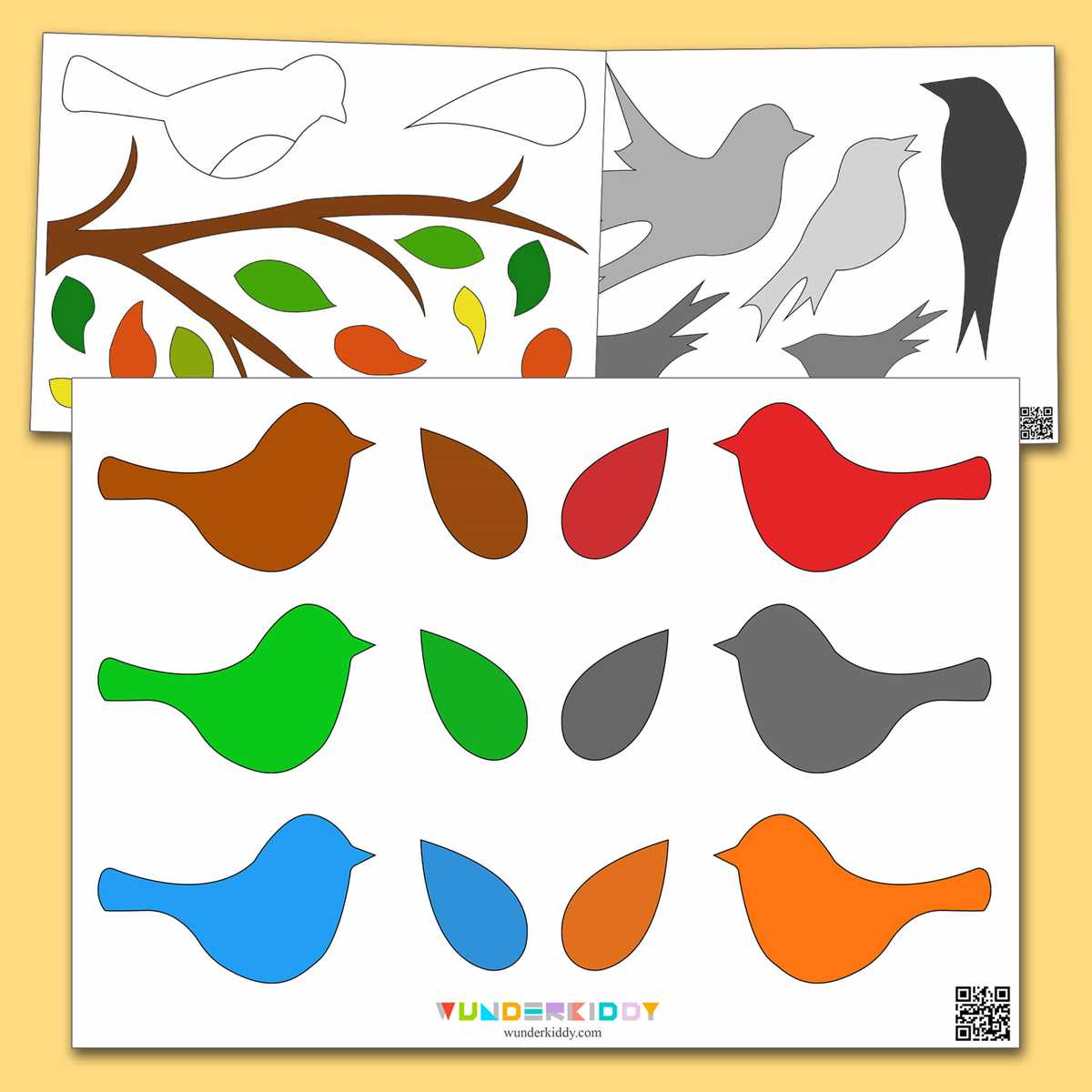 free printable bird template