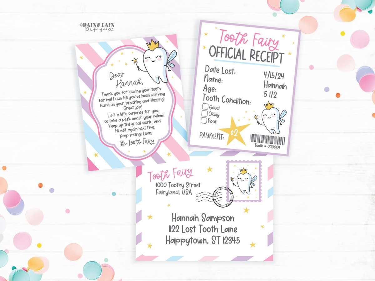 tooth fairy printable note free